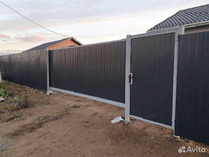 Забор из профлиста в наличии и под заказ Н-60 х 845