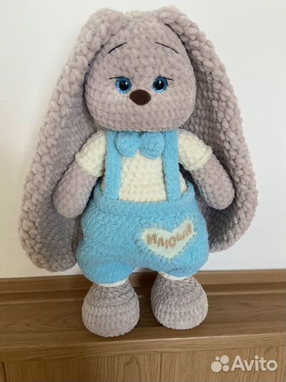 Вязанные игрушки, мягкие игрушки, зайки вязаные