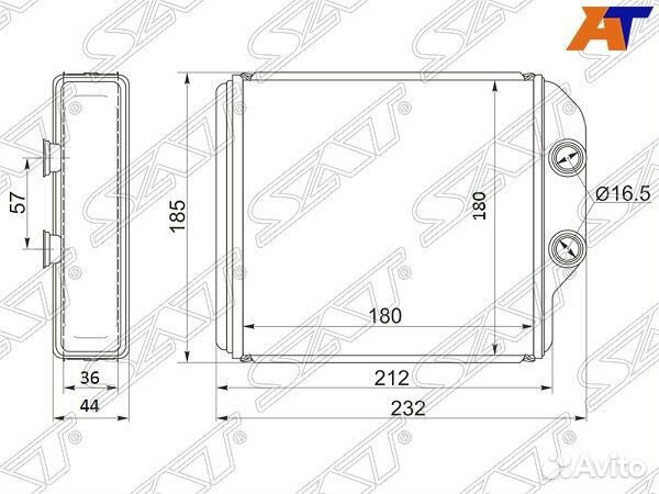 Радиатор отопителя салона toyota nadia