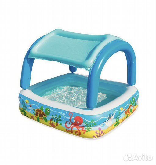 Надувной бассейн bestway с навесом