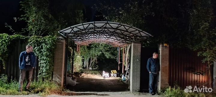 Навесы для автомобиля под ключ