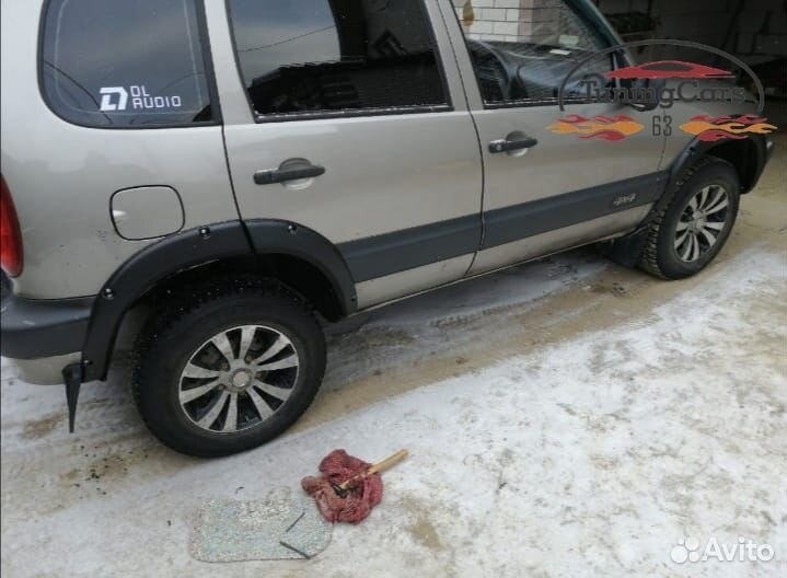 Арки колес на Шевроле Нива ваз 2123 под болты