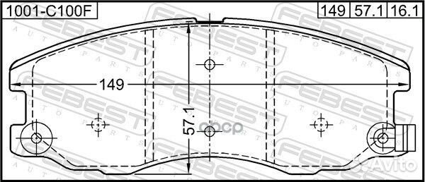 Колодки передние chevrolet captiva (C100) 2007