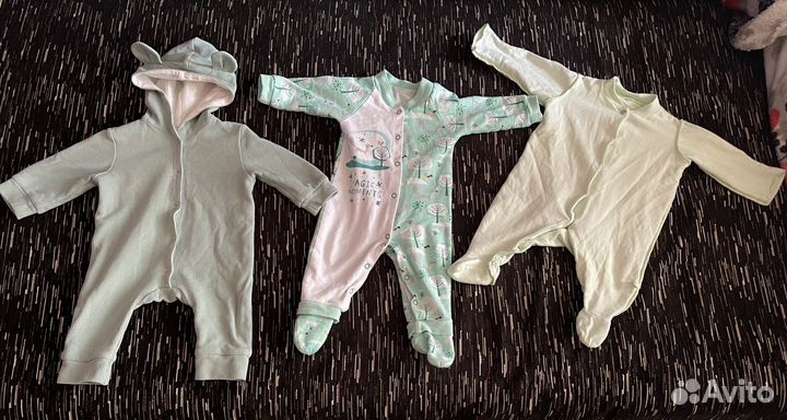 Детская одежда для новорожденных 50, 56, 62