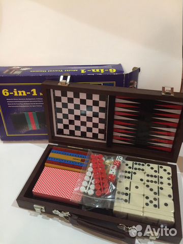 Набор настольных игр (6шт), новый