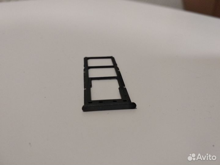Держатель Sim, сим-лоток Samsung A12 (A125F) черн