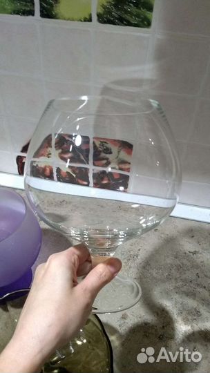 Ваза рюмка на ножке