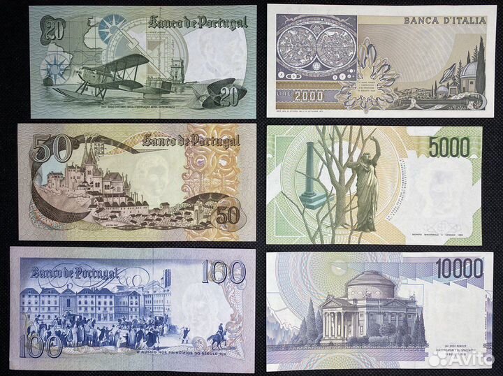 Банкноты Италия / Португалия / Швеция