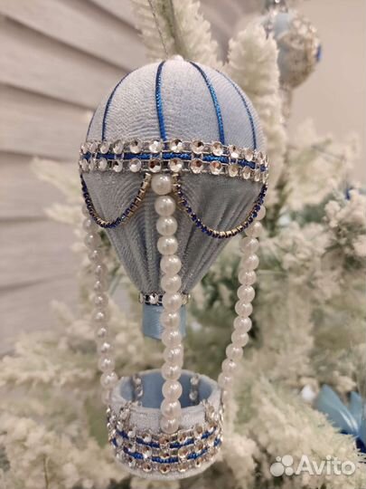 Набор Игрушки на елку 14 шт + верхушка