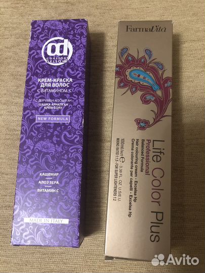 Краска для волос FarmaVita и Constant Delight