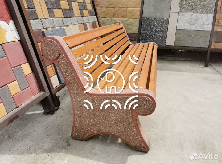 Скамейка из бетона классик от производителя