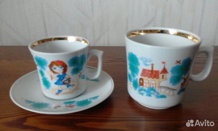 Чашки и тарелки детские СССР