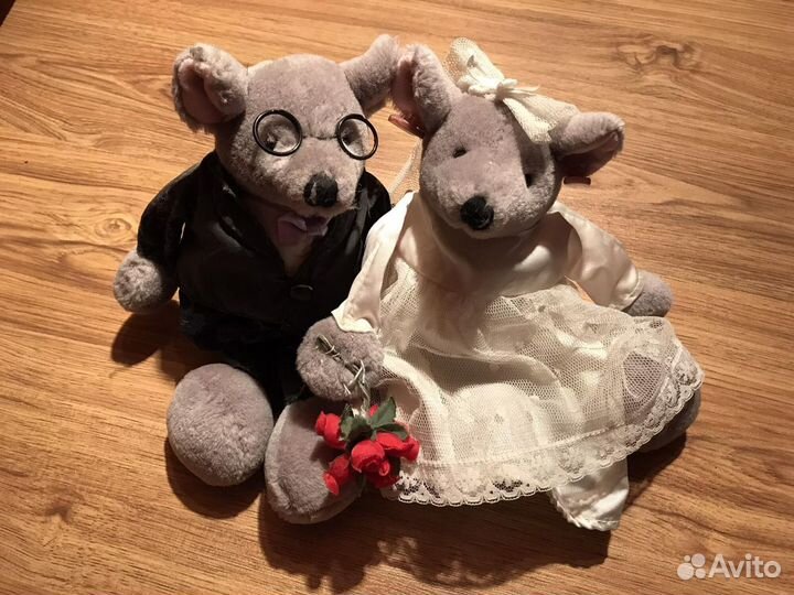 Мягкая игрушка мыши-молодожены