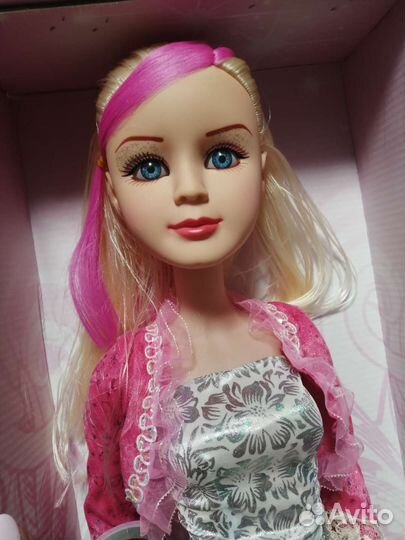 Кукла мызукальная 70см. Новая