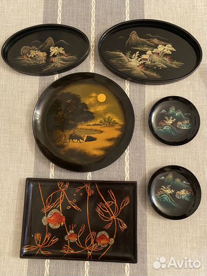 Поднос деревянный лак Вьетнам