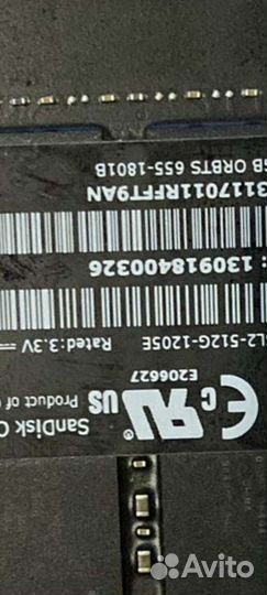 SSD накопитель 512Gb SanDisk SD5SL2-512G-1205E для