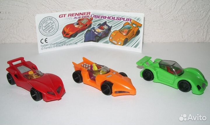 Машинки игрушки из Киндер-Сюрприз транспорт наборы