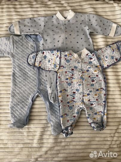 Вещи на новорожденного мальчика 56-68