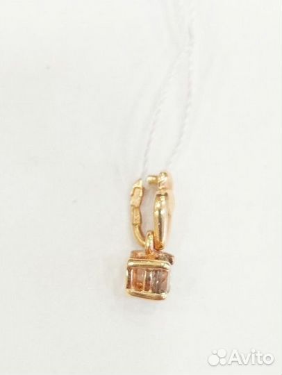Подвеска с синтетическим камнем Золото