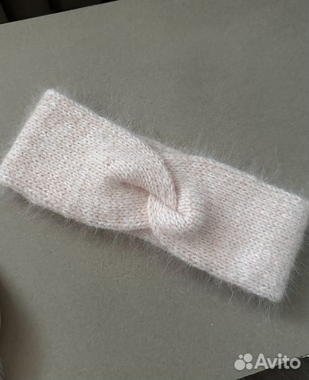 Повязка на голову из пуха норки