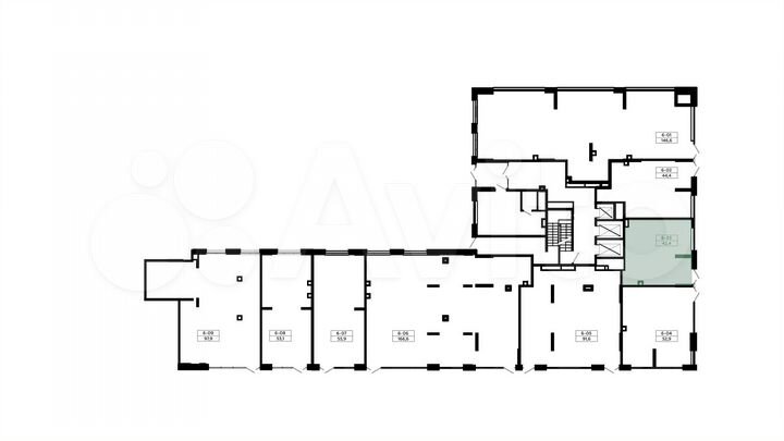 Продается торговое помещение площадью 42.4 кв.м