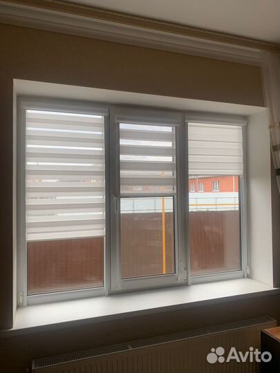 Рулонные шторы зебра