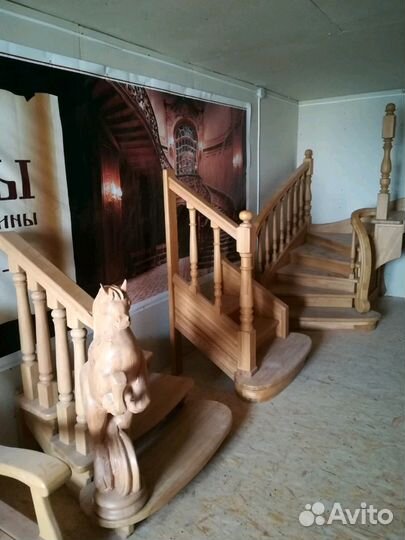 Лестница дубовая