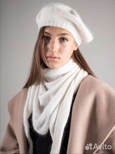 Бактус вязаный шейный платок шарф