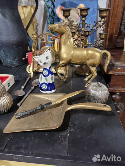 Нож для стола, совочек для крошек, набор соль пере