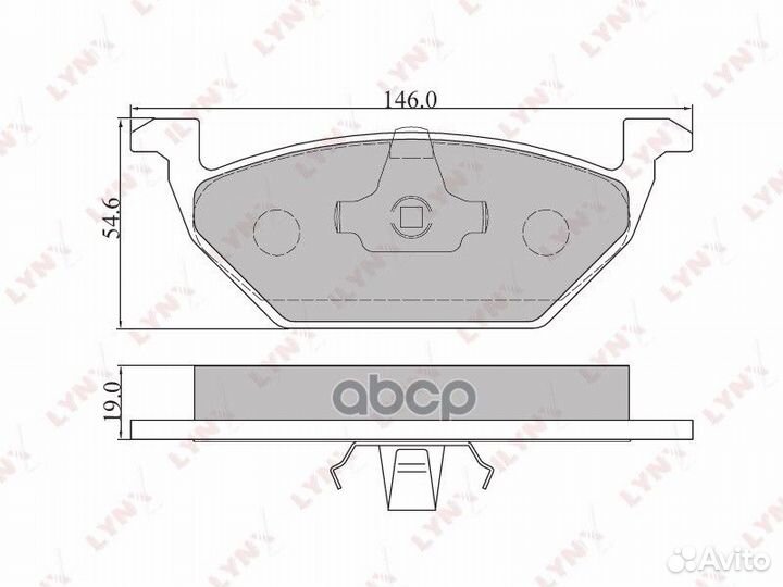 Колодки тормозные дисковые перед BD8003 LYN