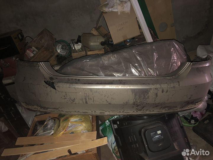 Задний баспер volkswagen polo 5 бежевый