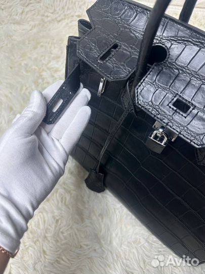 Сумка hermes birkin 30 из кожи крокодила