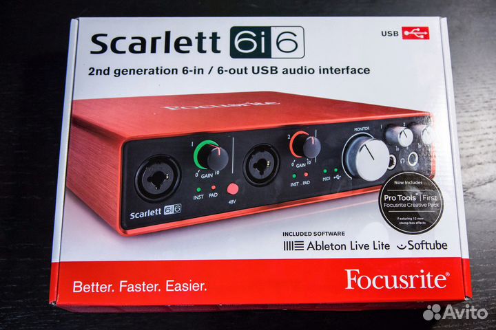 Аудиоинтерфейс Focusrite Scarlett 6i6 2nd gen