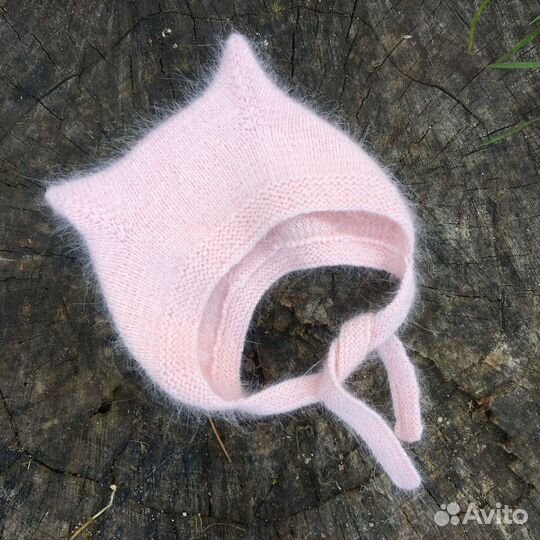 Чепчик для новорожденного чепчик с ушками