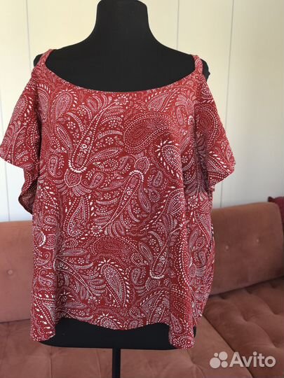 Женский топ на бретелях 56-58