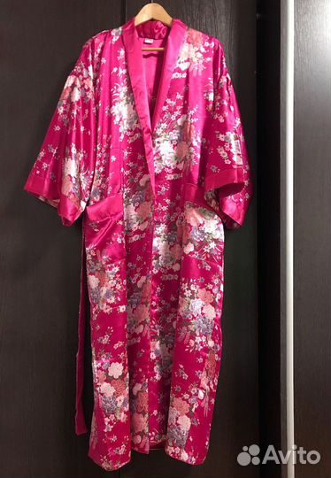 Новый шелковый халат Вьетнам двусторонний