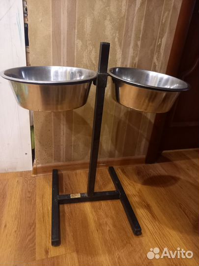 Миски для собак с подставкой для крупных пород