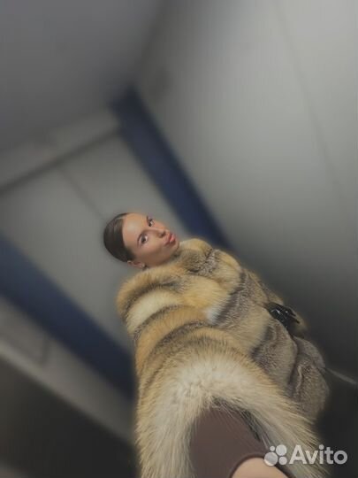 Шуба из лисы натуральная