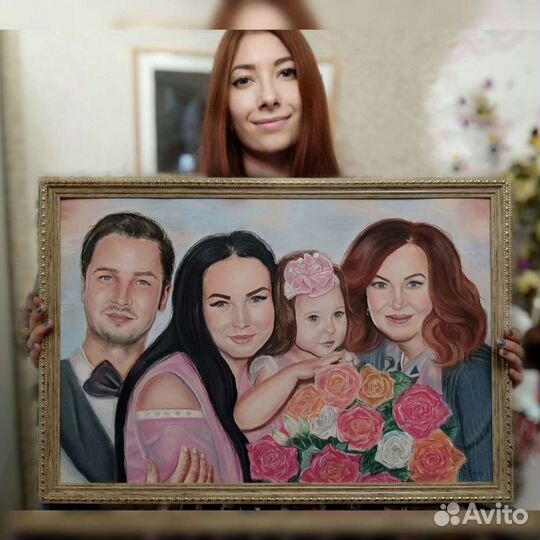 Портреты на заказ по фото