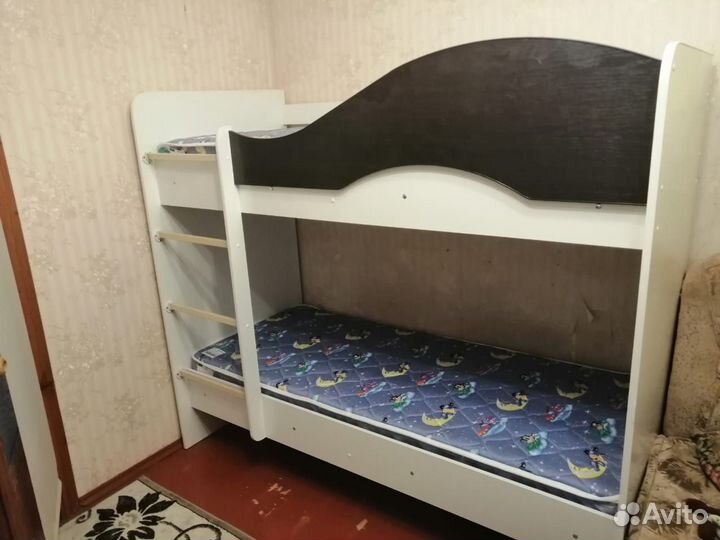 Кровать двухъярусная цвет: Венге