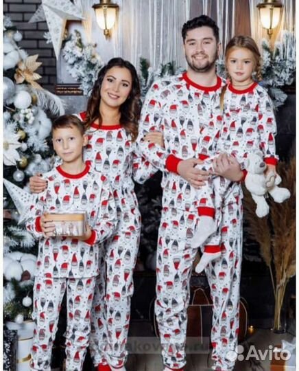 Пижамы фемели лук,новогодняя пижама