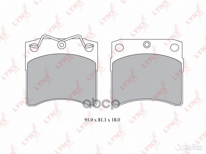 Колодки тормозные дисковые перед BD8023 LYN