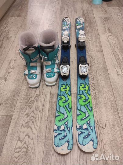 Горные лыжи детские комплект