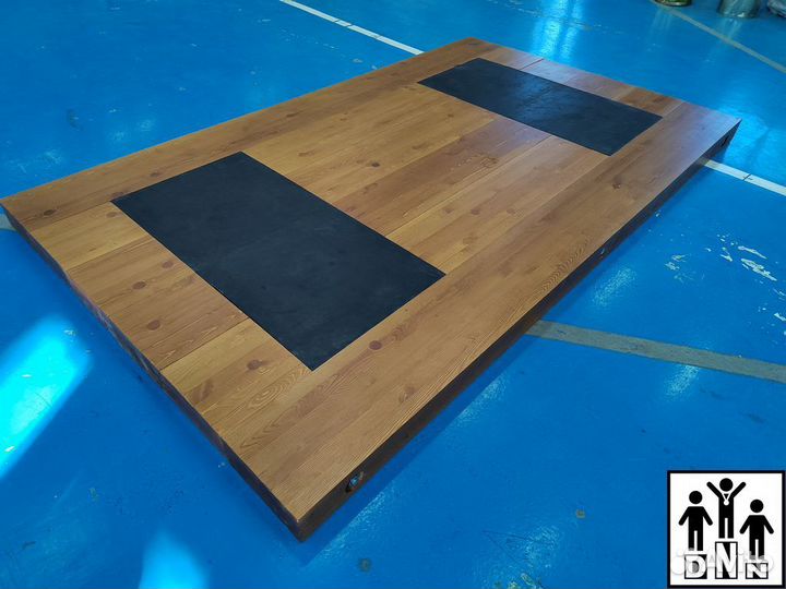 Помост тяжелоатлетический эконом с морением DNN