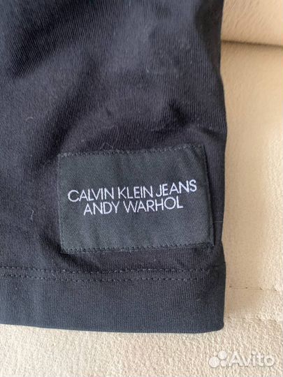 Тонкий пуловер черный мужской Calvin Klein Jeans A
