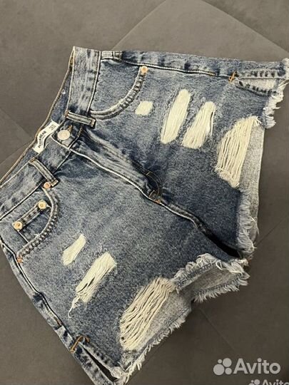 Джинсовые шорты pull bear 32 eur