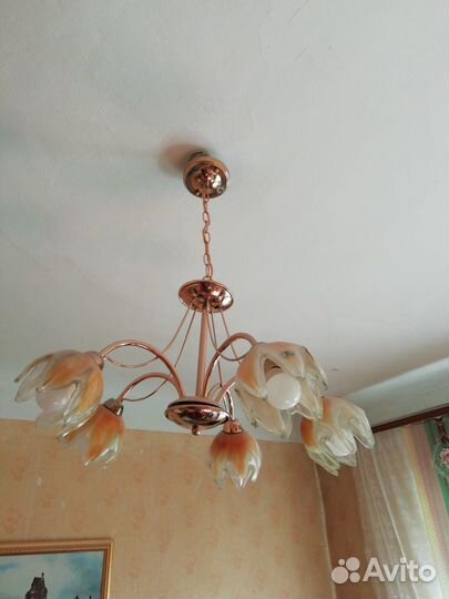 Люстра потолочная бу