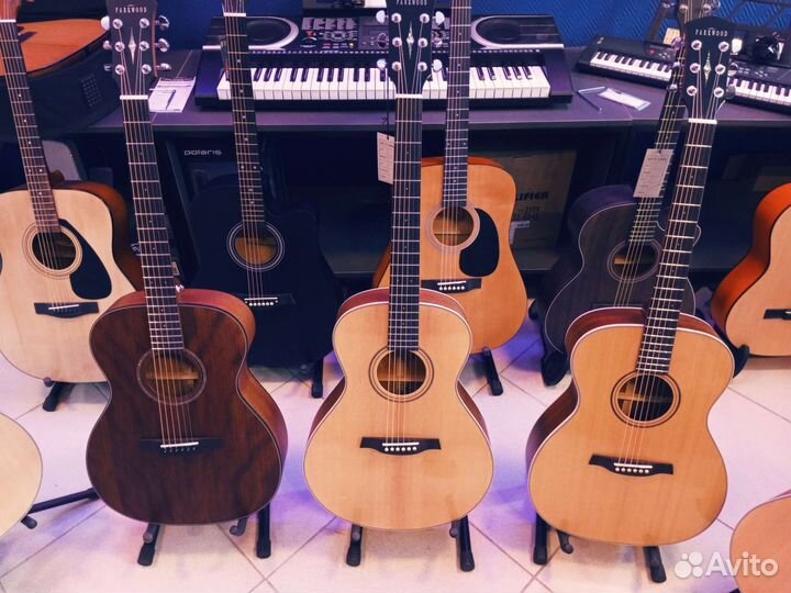 Гитары Parkwood массив с чехлом