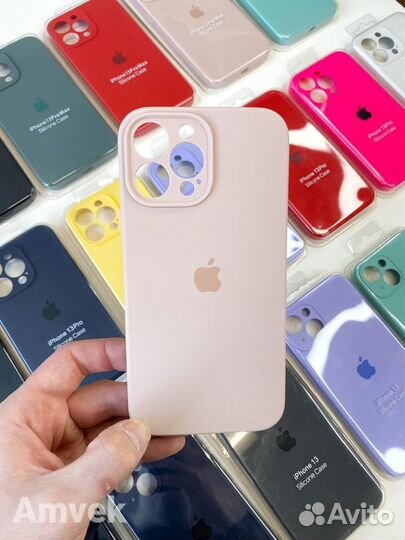 Чехол на iPhone 13 Pro Max (Защита камеры) Пудра