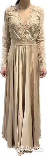 Seam платье бежевое вечернее